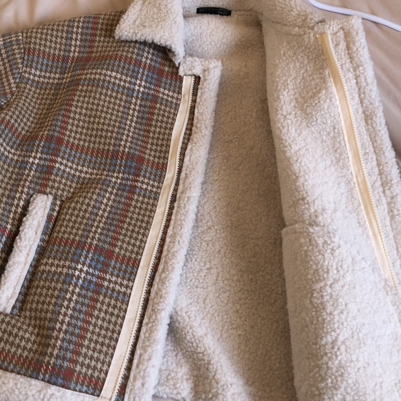 2 for $55 - Houndstooth Teddy Jacket - Picture 8 of 14